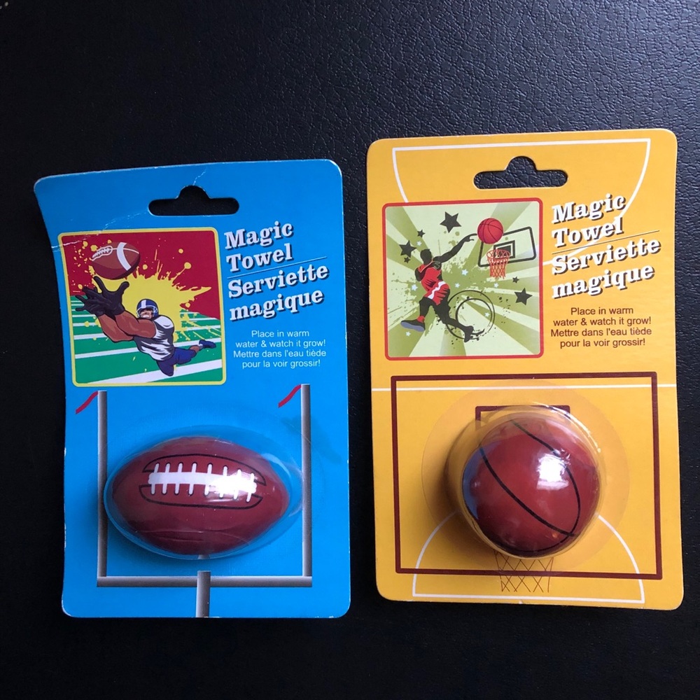 Boy’s basketball and football magic towels